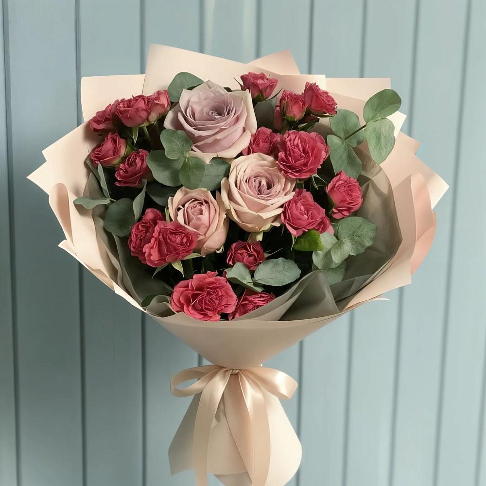 Букет цветов из: Гвоздики и Розы в Яр Удмуртия