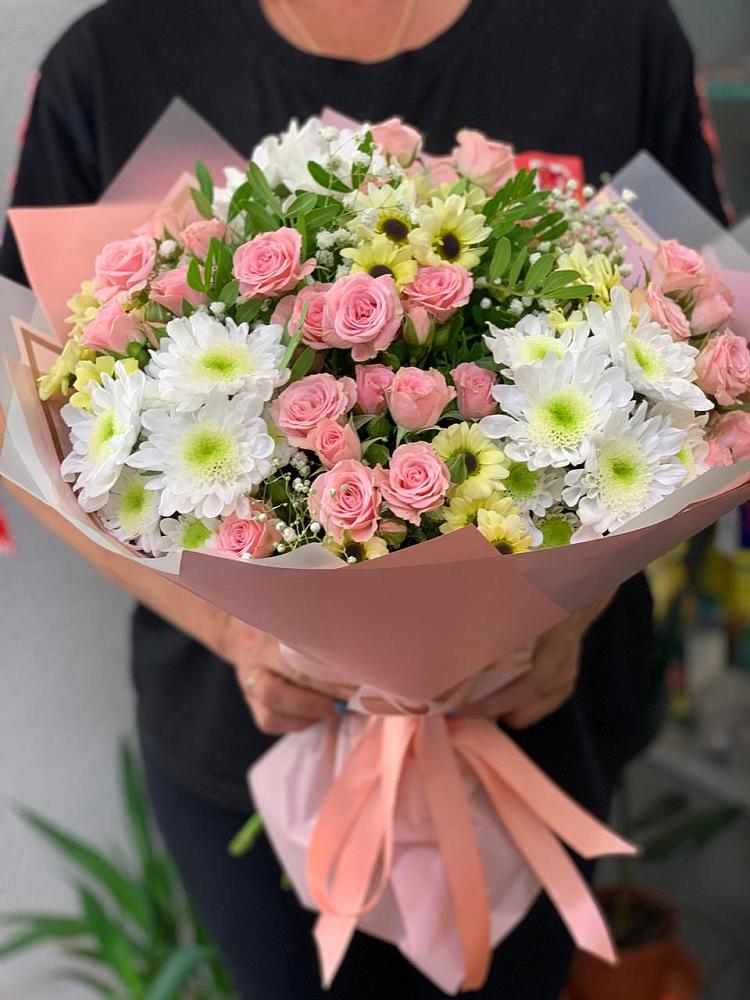Букет цветов из: Розы и Хризантемы в Яр Удмуртия
