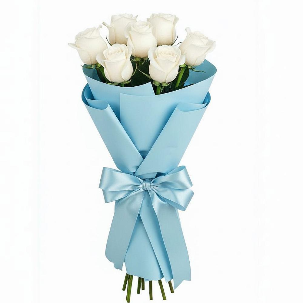 Букет 7 белых роз Проуд в Яр Удмуртия