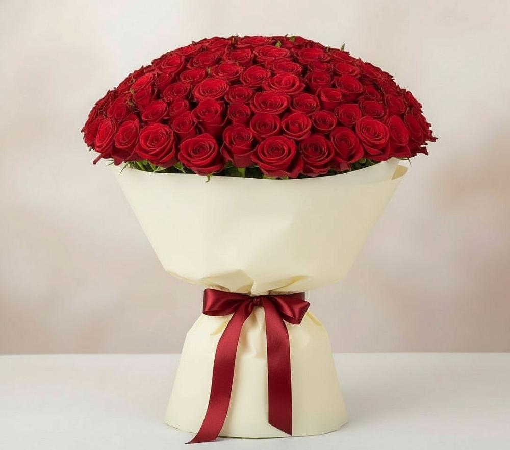 Букет 101 Красная роза Милано в Яр Удмуртия