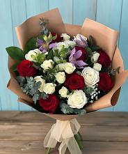Букет цветов из:  Розы и Альстромерии #REPLACE_PRED# Яр Удмуртия