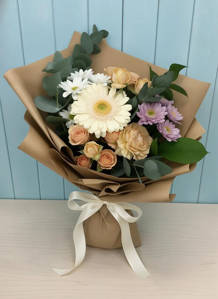 Букет цветов из: Герберы и Хризантемы в Яр Удмуртия