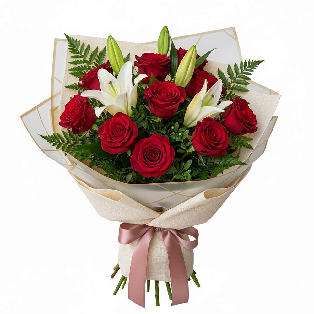 Букет цветов из: Лилии и Розы в Яр Удмуртия