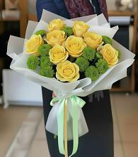 Букет цветов из:  Хризантемы и Розы в Яр Удмуртия