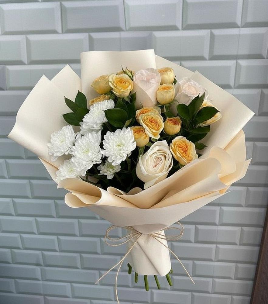 Букет цветов из: Розы и Хризантемы в Яр Удмуртия