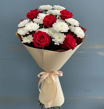 Букет цветов из:  Розы и Хризантемы в Яр Удмуртия