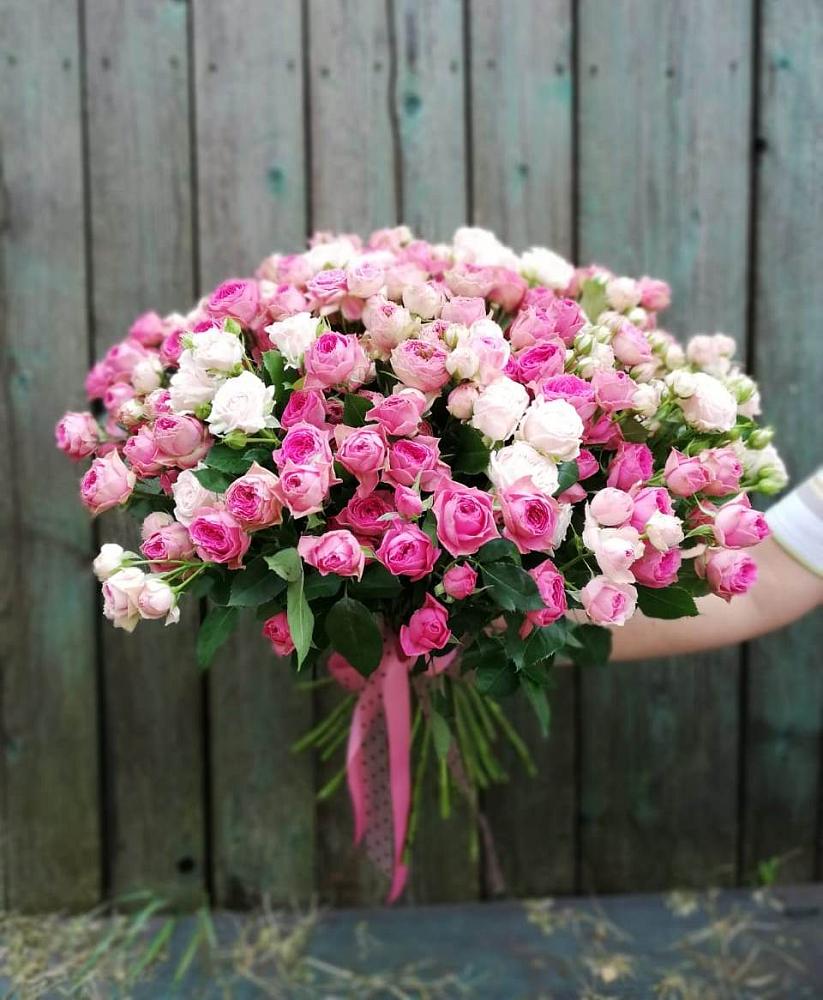 Букет Розовые кустовые розы Натали и Лав Лидия в Яр Удмуртия