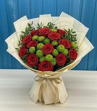 Букет цветов из:  Розы и Хризантемы в Яр Удмуртия