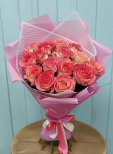 Букет 15 Розовых роз Равель в Яр Удмуртия