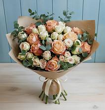 Букет цветов из:  Альстромерии и Розы в Яр Удмуртия